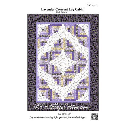 Crescent Log Cabin Quilt Pattern CJC-54823 - Paper Pattern