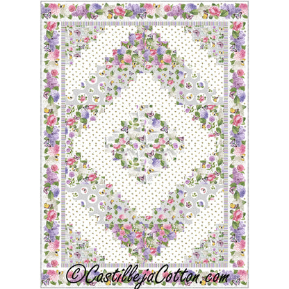 Garden Log Cabin Quilt CJC-54831e - Downloadable Pattern