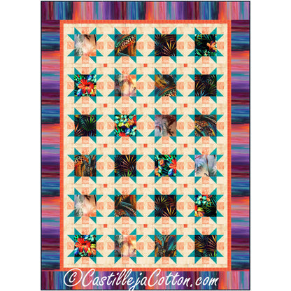 Tropical Stars Quilt Pattern CJC-54851 - Paper Pattern