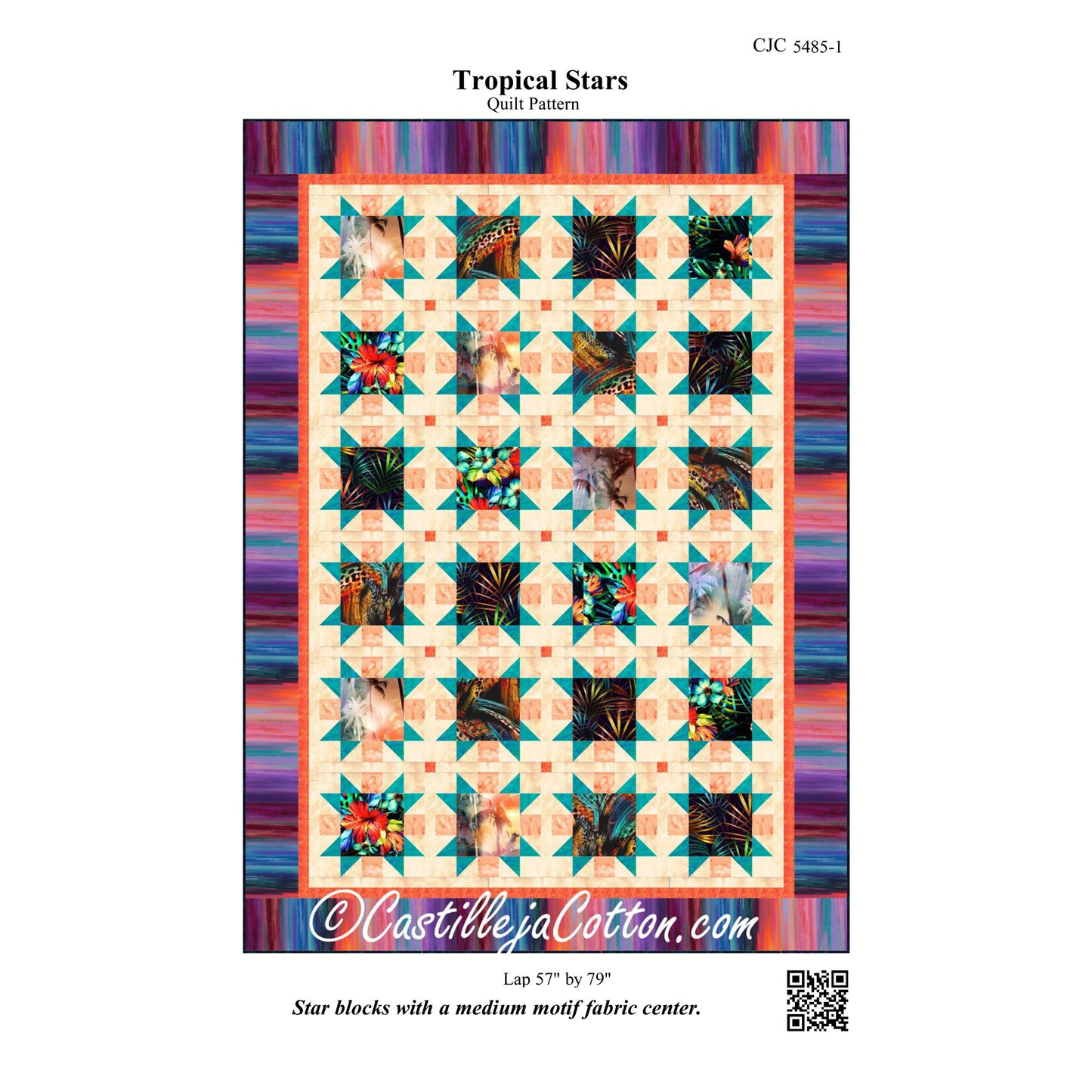 Tropical Stars Quilt Pattern CJC-54851 - Paper Pattern
