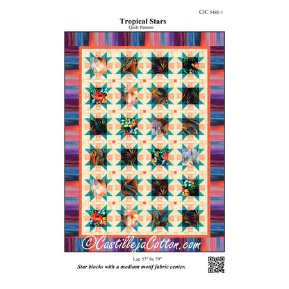 Tropical Stars Quilt Pattern CJC-54851 - Paper Pattern