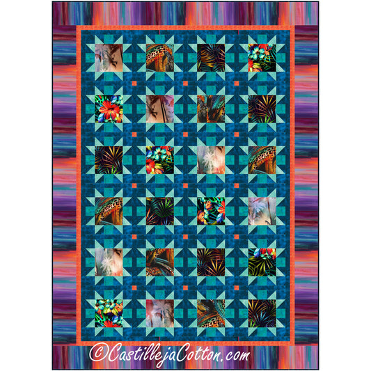 Tropical Stars Quilt Pattern CJC-54852 - Paper Pattern
