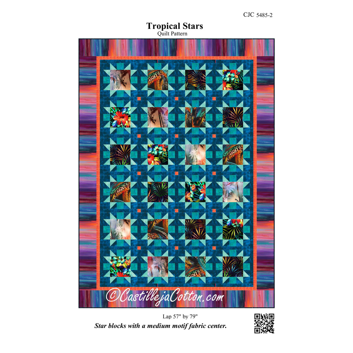 Tropical Stars Quilt Pattern CJC-54852 - Paper Pattern
