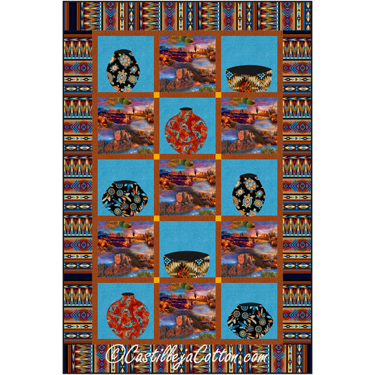 Southwest Pottery Quilt CJC-54891e - Downloadable Pattern