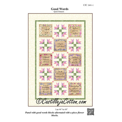 Good Words Quilt Pattern CJC-54911 - Paper Pattern