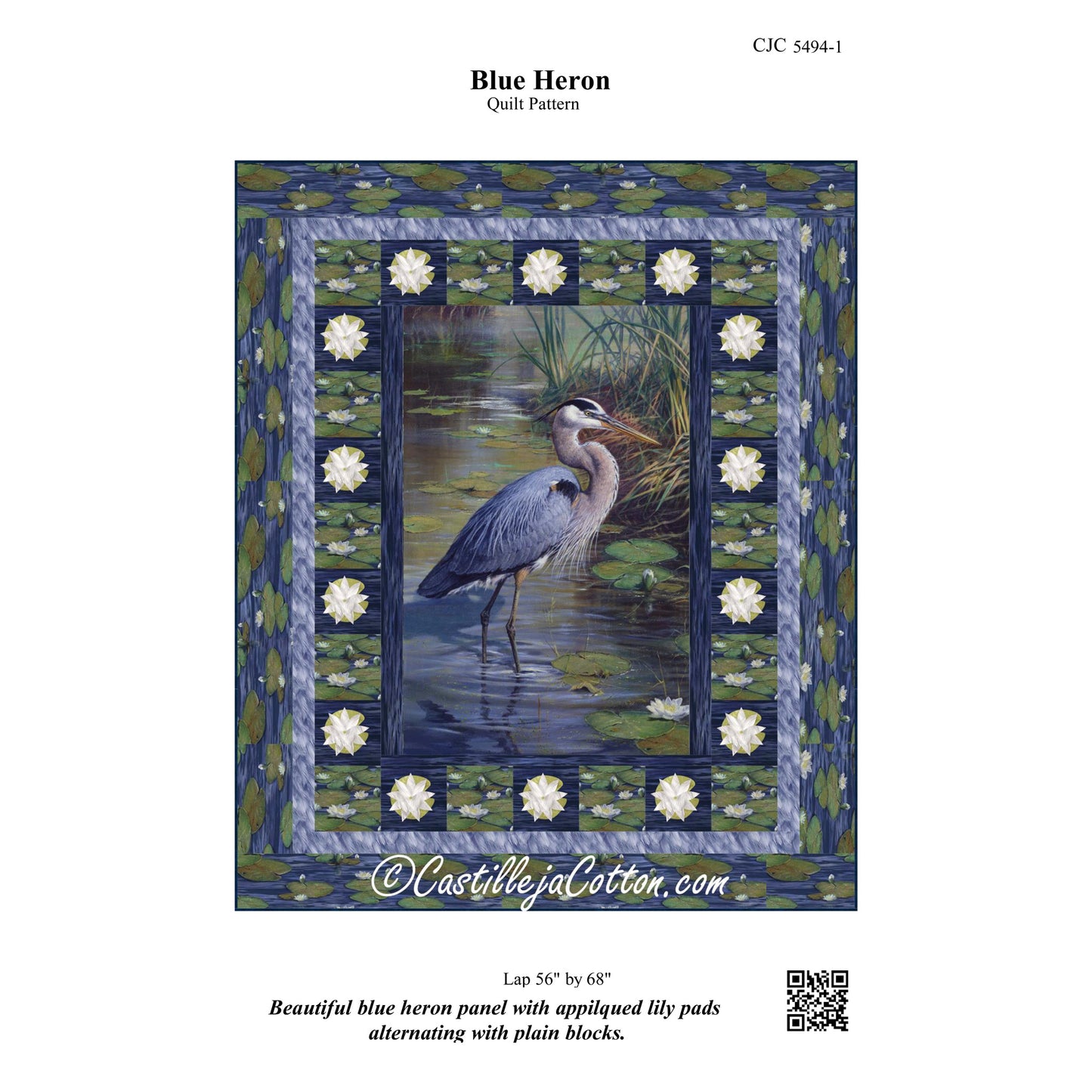 Blue Heron Quilt Pattern CJC-54941 - Paper Pattern