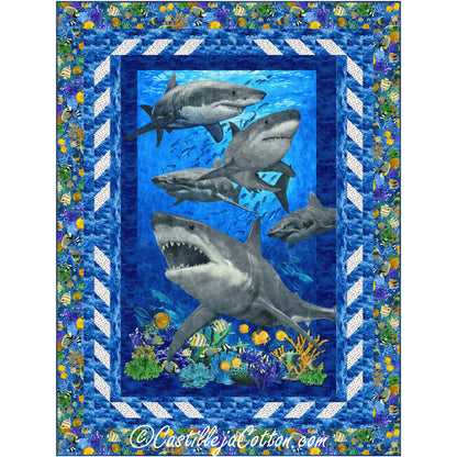Shark Teeth Quilt Pattern CJC-54961 - Paper Pattern