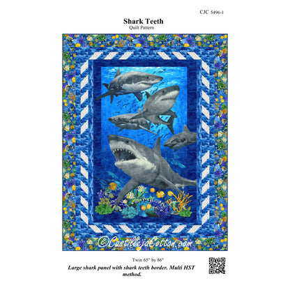 Shark Teeth Quilt Pattern CJC-54961 - Paper Pattern
