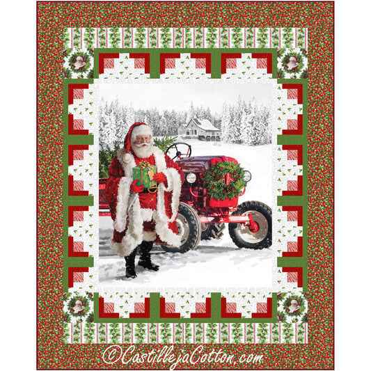 Santa and his Truck Quilt Pattern CJC-54981 - Paper Pattern
