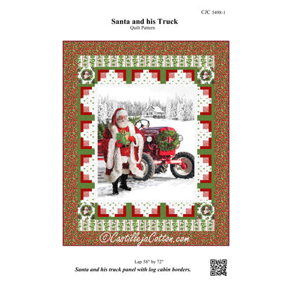 Santa and his Truck Quilt Pattern CJC-54981 - Paper Pattern