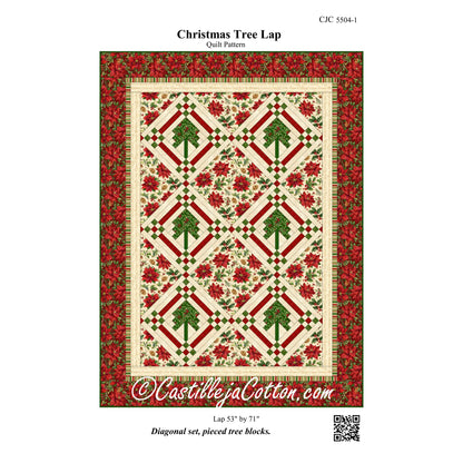 Christmas Tree Lap Quilt Pattern CJC-55041 - Paper Pattern