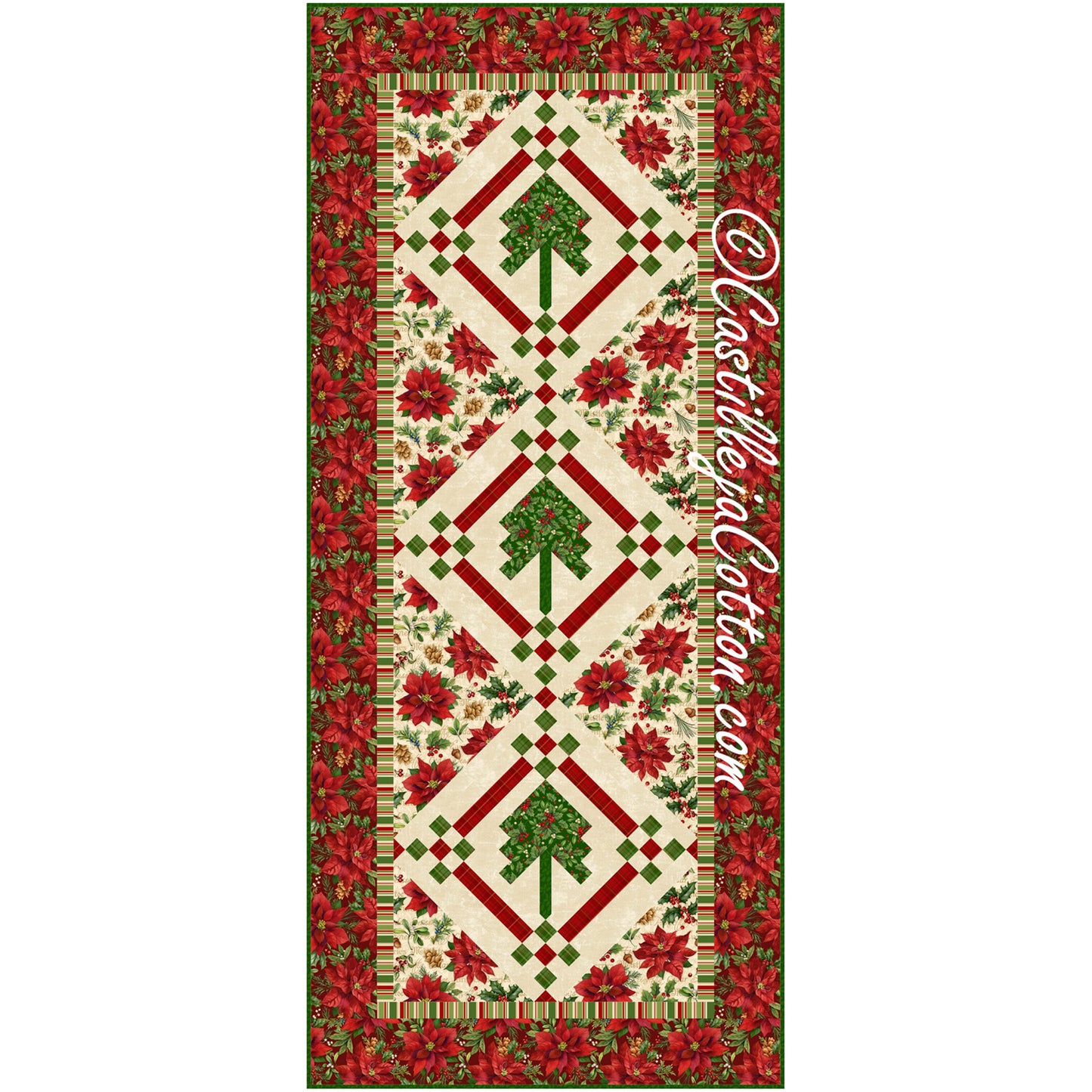 Christmas Tree Runner Pattern CJC-55043 - Paper Pattern