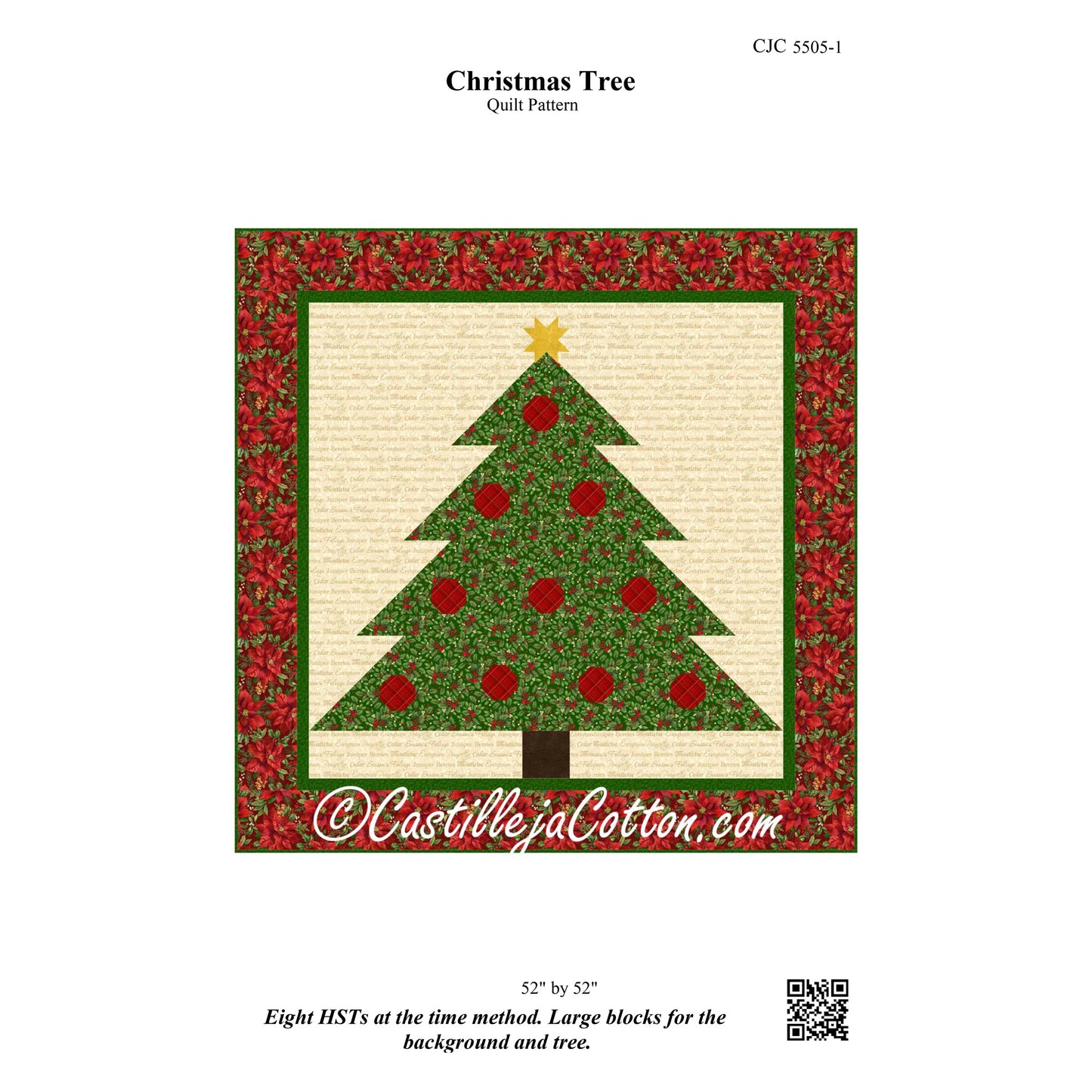 Christmas Tree Quilt Pattern CJC-55051 - Paper Pattern