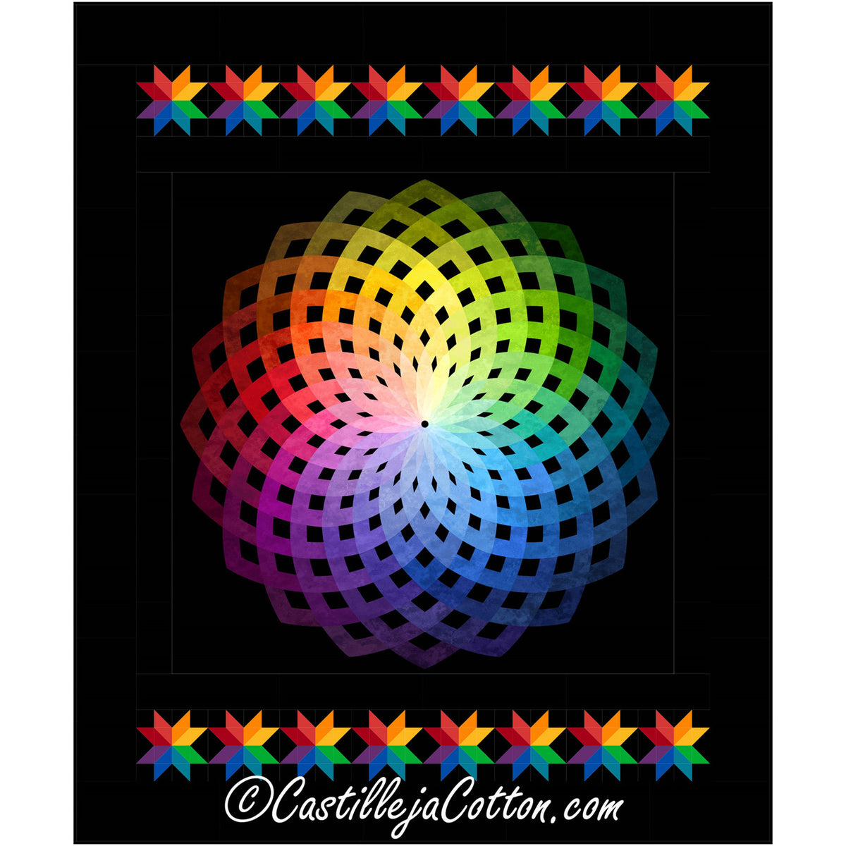 Stars and Circles Quilt Pattern CJC-55091 - Paper Pattern
