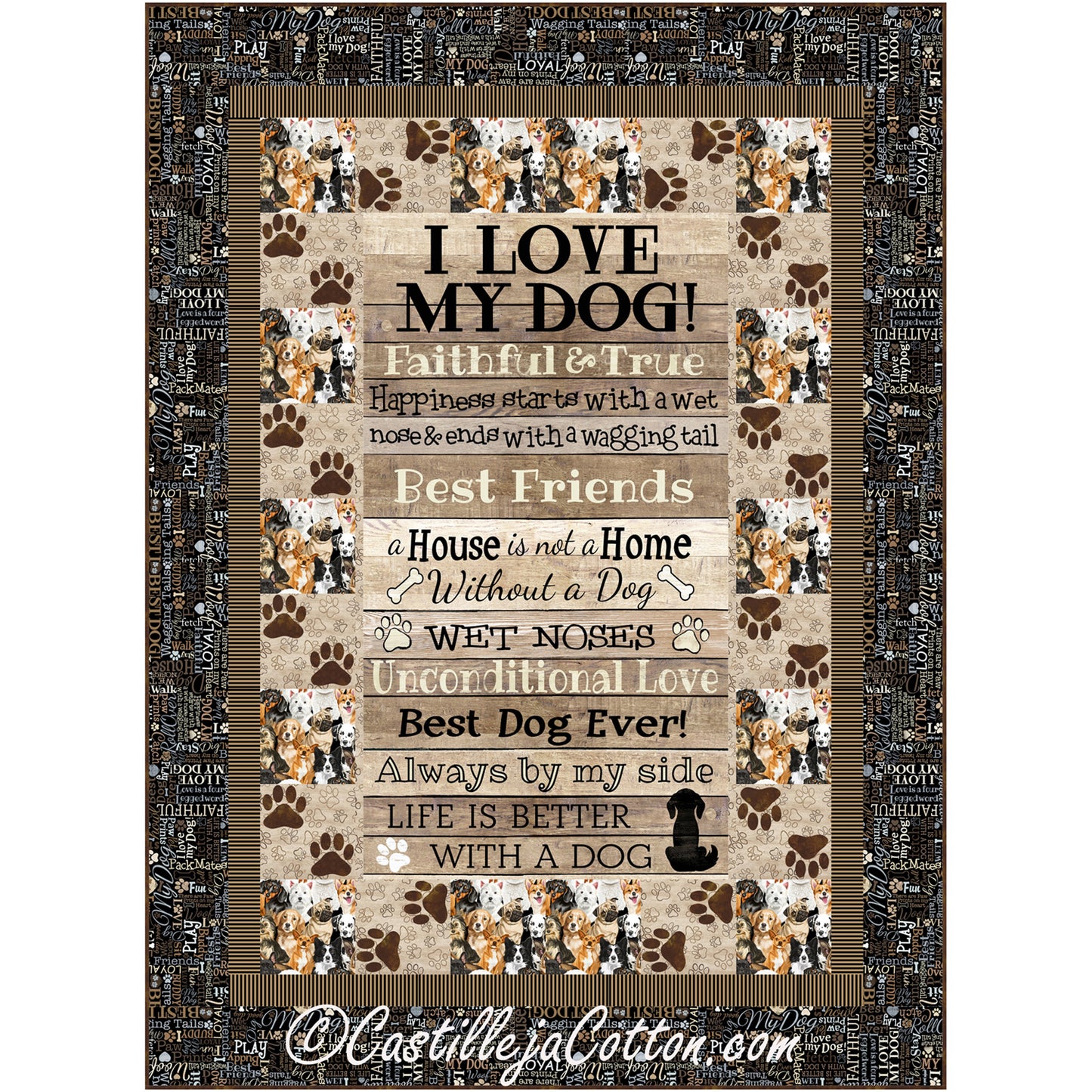 Dog Lovers Quilt Pattern CJC-55151 - Paper Pattern
