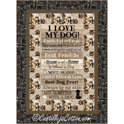 Dog Lovers Quilt Pattern CJC-55151 - Paper Pattern