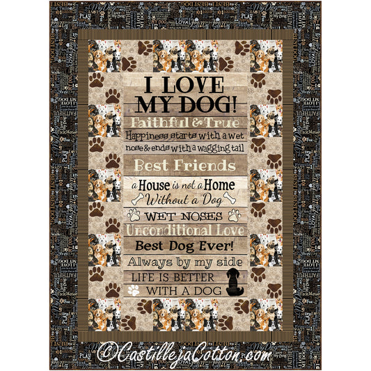 Dog Lovers Quilt Pattern CJC-55151 - Paper Pattern