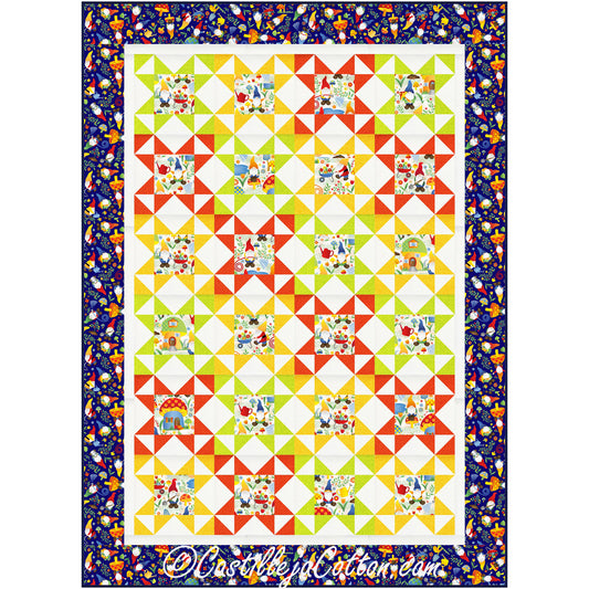 Starry Gnomes Quilt CJC-55161e - Downloadable Pattern
