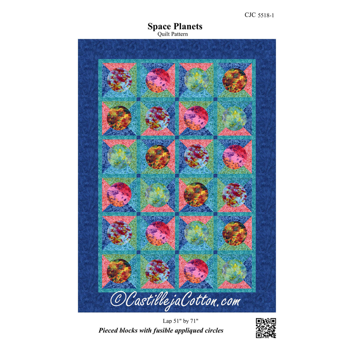 Space Planets Quilt CJC-55181e - Downloadable Pattern