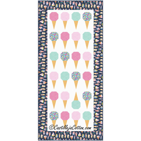 Ice Cream Cone Runner Pattern CJC-55191 - Paper Pattern