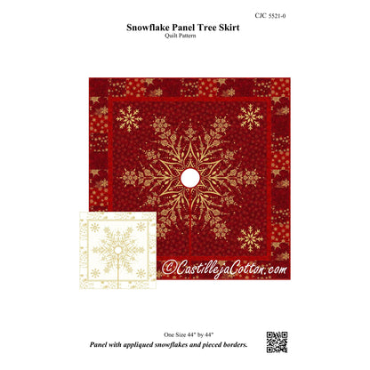 Snowflake Panel Tree Skirt Pattern CJC-55210 - Paper Pattern