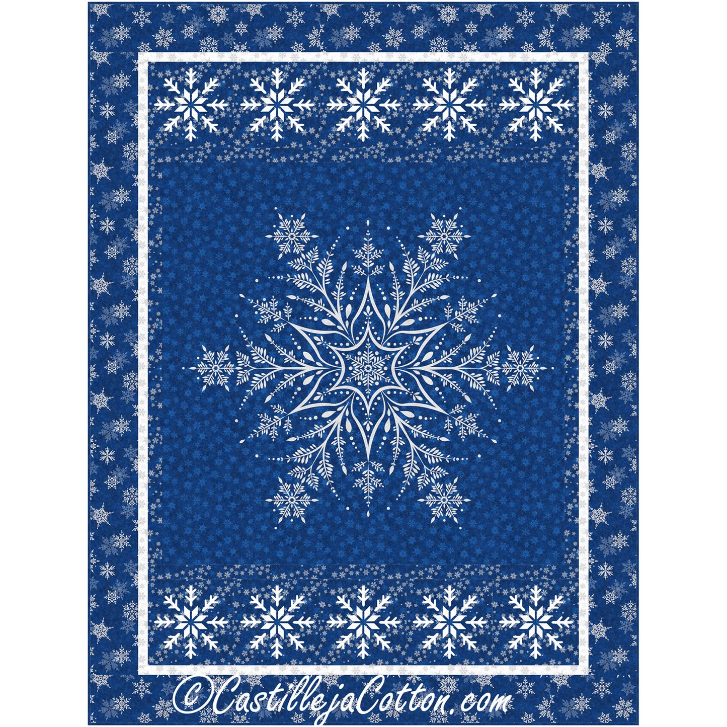 Shimmer Snowflake Quilt Pattern CJC-55221 - Paper Pattern