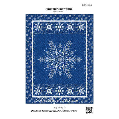 Shimmer Snowflake Quilt Pattern CJC-55221 - Paper Pattern