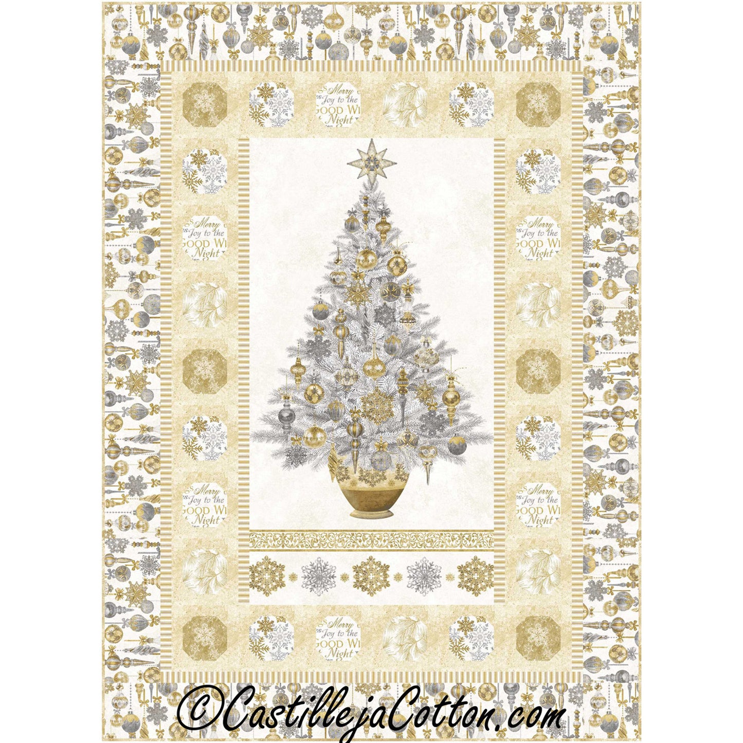 Ornaments and Tree Quilt CJC-55231e - Downloadable Pattern