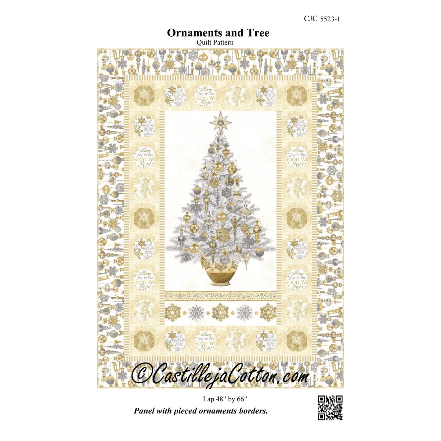 Ornaments and Tree Quilt CJC-55231e - Downloadable Pattern