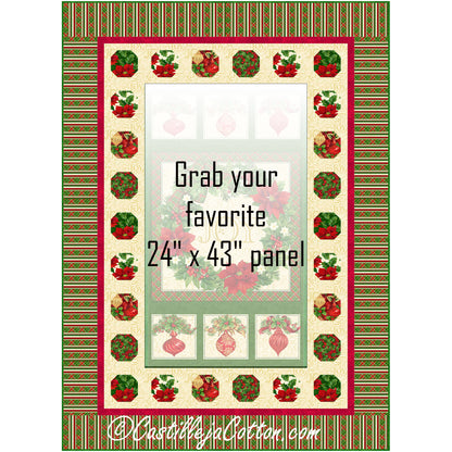 Ornaments and Wreath Quilt CJC-55232e - Downloadable Pattern