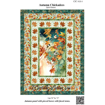 Cover image of pattern for Autumn Chickadees.