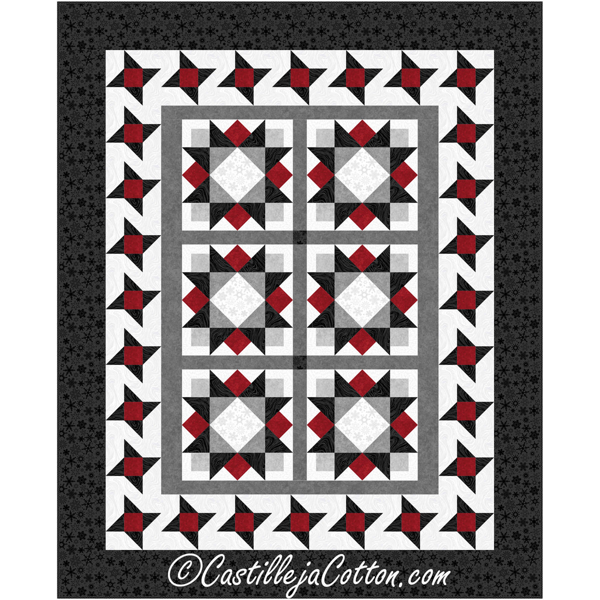 Friendship Stars Quilt Pattern CJC-55261 - Paper Pattern