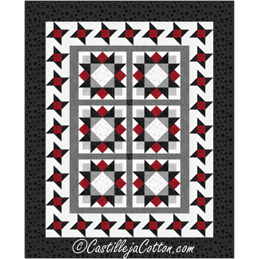 Friendship Stars Quilt Pattern CJC-55261 - Paper Pattern