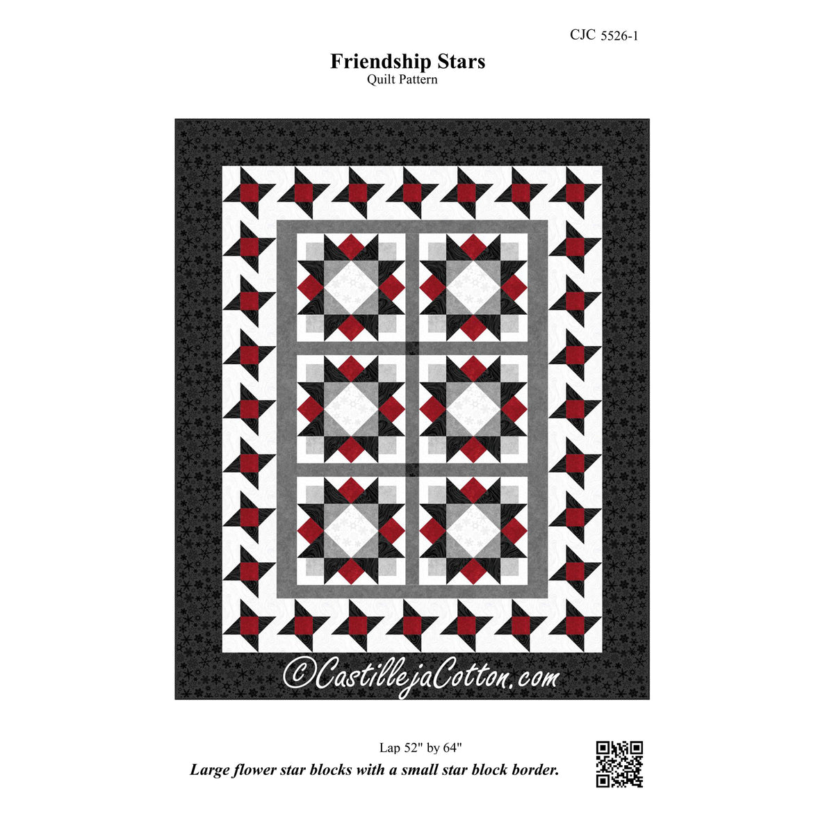Friendship Stars Quilt Pattern CJC-55261 - Paper Pattern