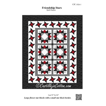 Friendship Stars Quilt Pattern CJC-55261 - Paper Pattern