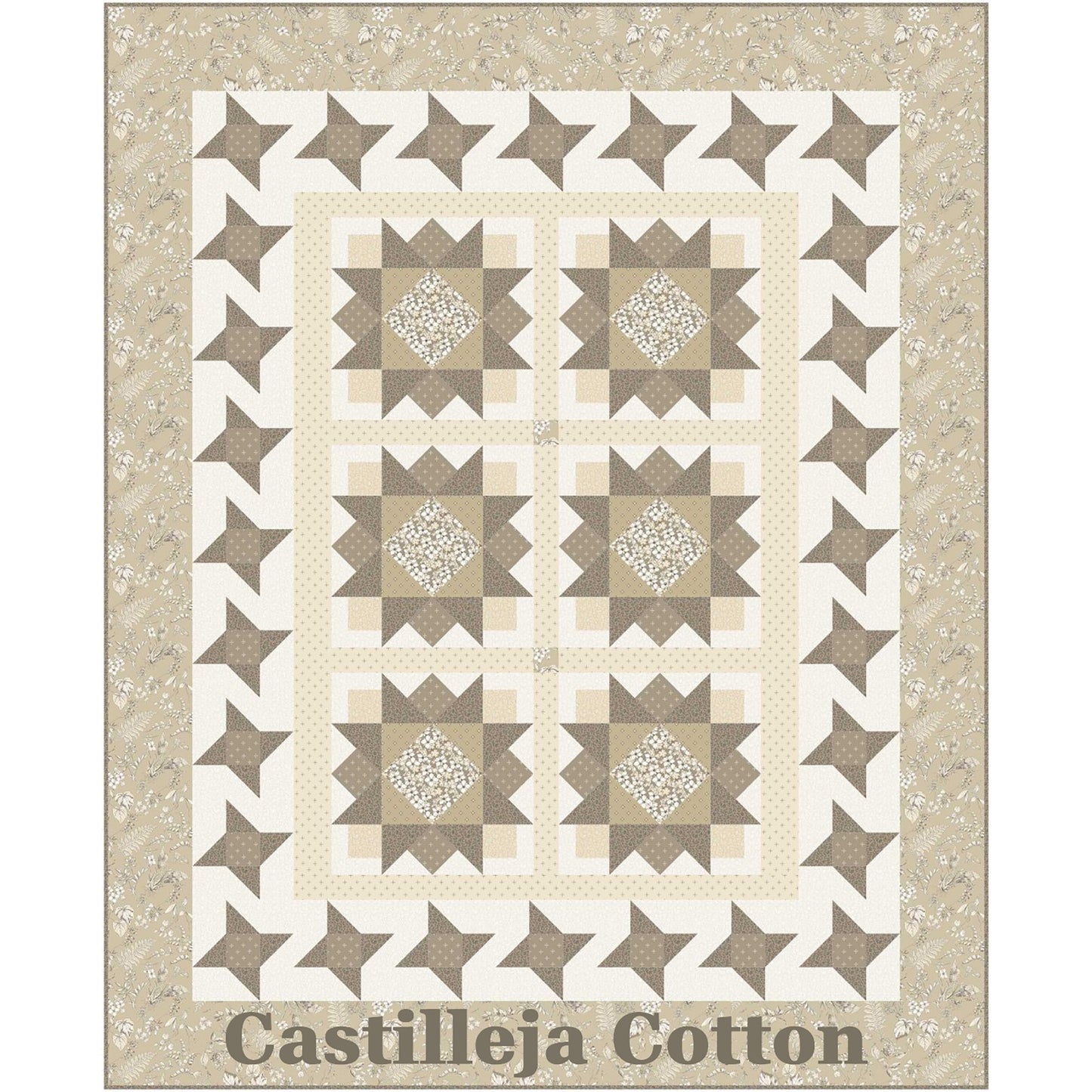 Jardin Stars Quilt CJC-55262e - Downloadable Pattern