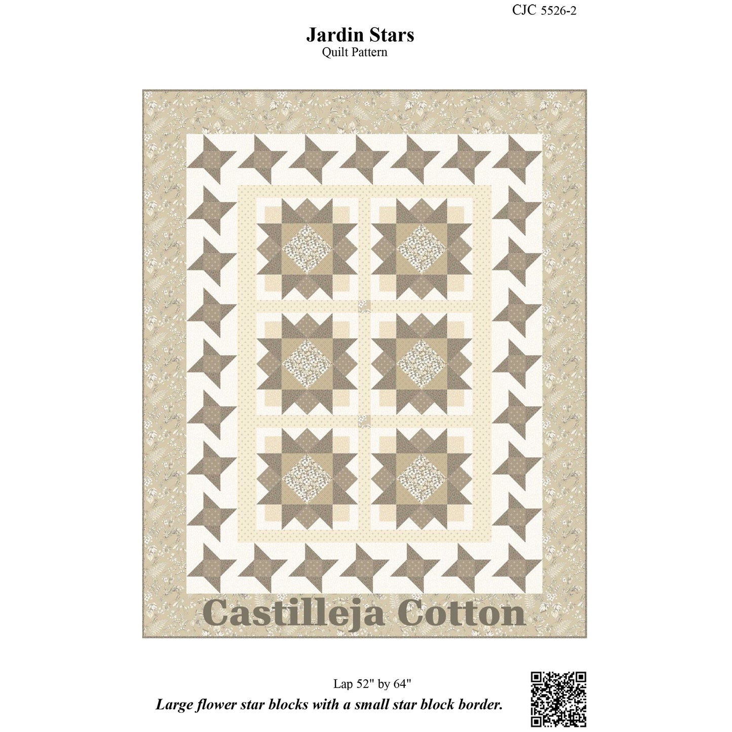 Jardin Stars Quilt CJC-55262e - Downloadable Pattern