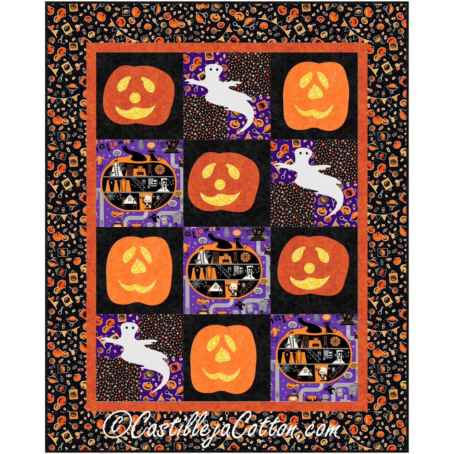 Ghosts and Jacks Quilt Pattern CJC-55271 - Paper Pattern