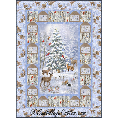 Winter Birds and Animals Quilt Pattern CJC-55301 - Paper Pattern