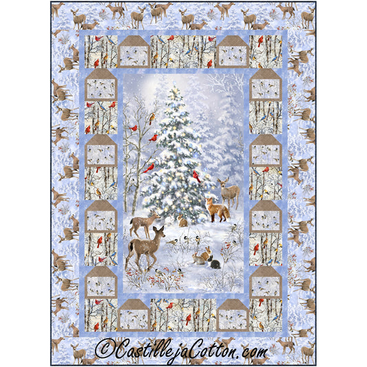 Winter Birds and Animals Quilt Pattern CJC-55301 - Paper Pattern
