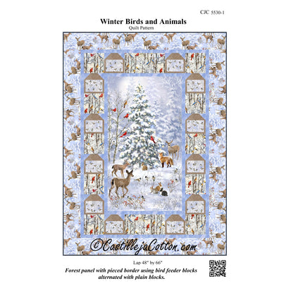 Winter Birds and Animals Quilt Pattern CJC-55301 - Paper Pattern