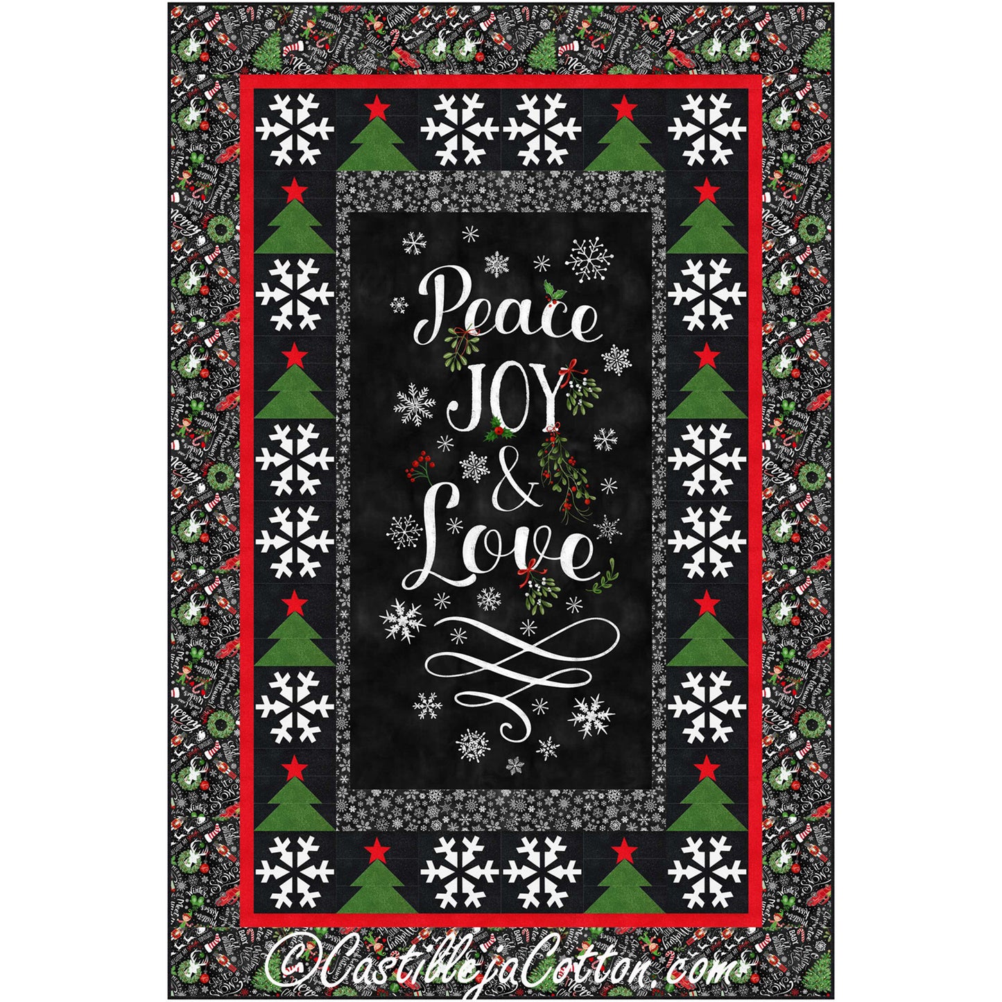 Peace, Joy and Love Quilt CJC-55312e - Downloadable Pattern