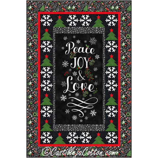 Peace, Joy and Love Quilt CJC-55312e - Downloadable Pattern