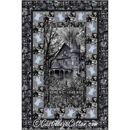 Wicked Haunted House Quilt CJC-55321e  - Downloadable Pattern