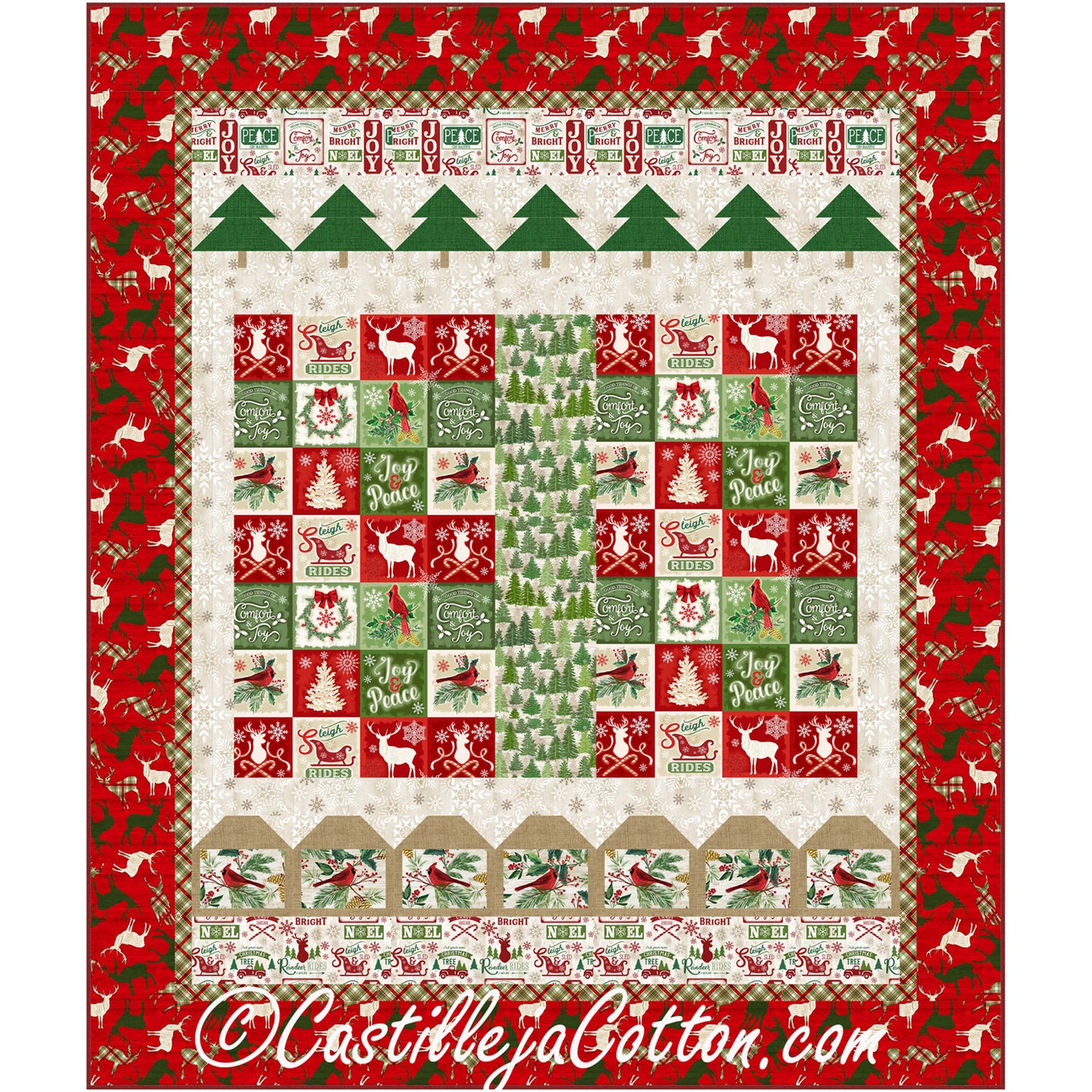 Comfort and Joy Lap Quilt Pattern CJC-55341 - Paper Pattern