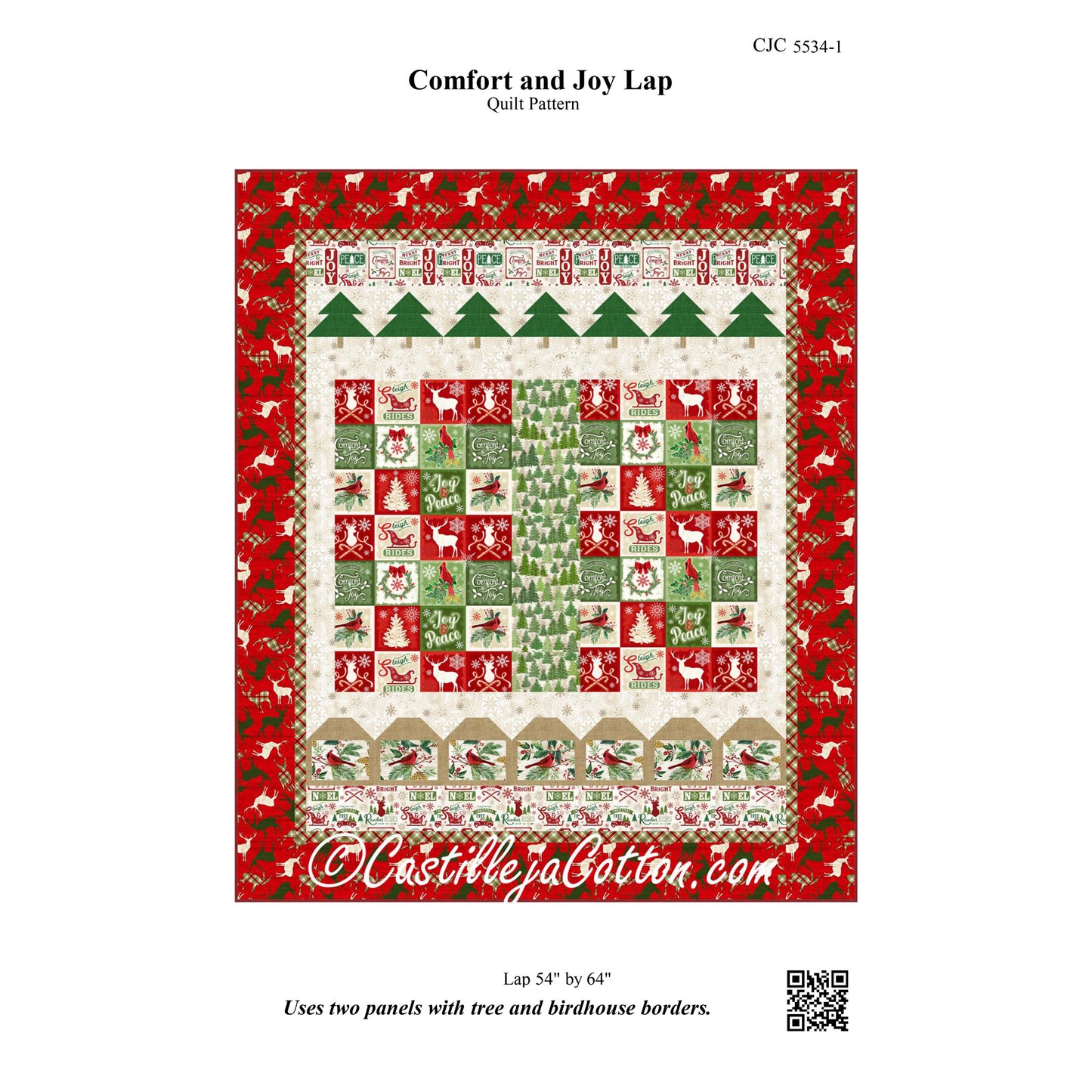 Comfort and Joy Lap Quilt Pattern CJC-55341 - Paper Pattern