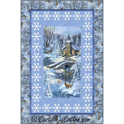 Winter Church Quilt Pattern CJC-55351 - Paper Pattern