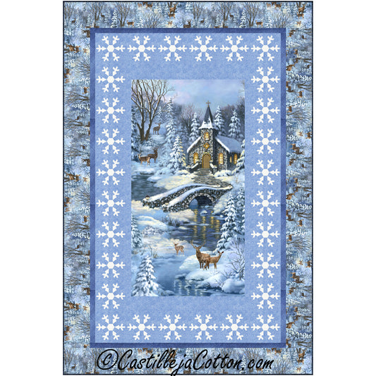 Winter Church Quilt Pattern CJC-55351 - Paper Pattern