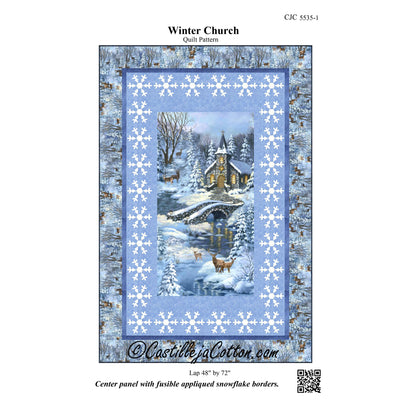 Winter Church Quilt Pattern CJC-55351 - Paper Pattern