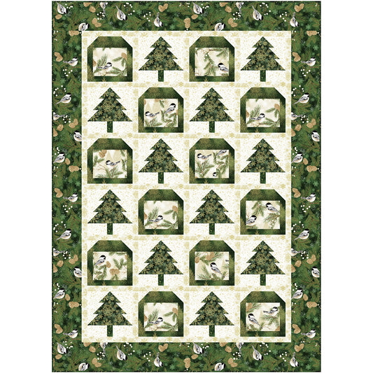 Chickadees and Trees Quilt CJC-55362e - Downloadable Pattern